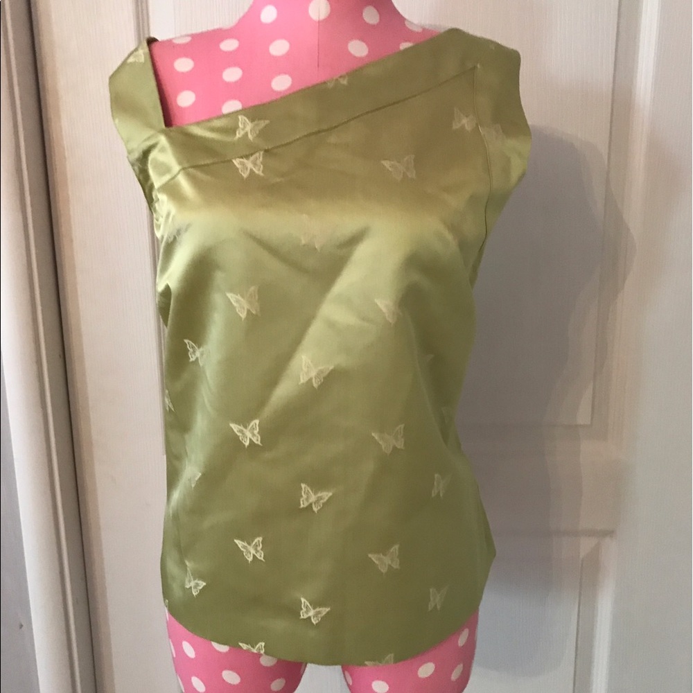 Tommy Bahama green silk shirt