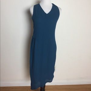The Letter sz 4 blue asymmetrical hem dress