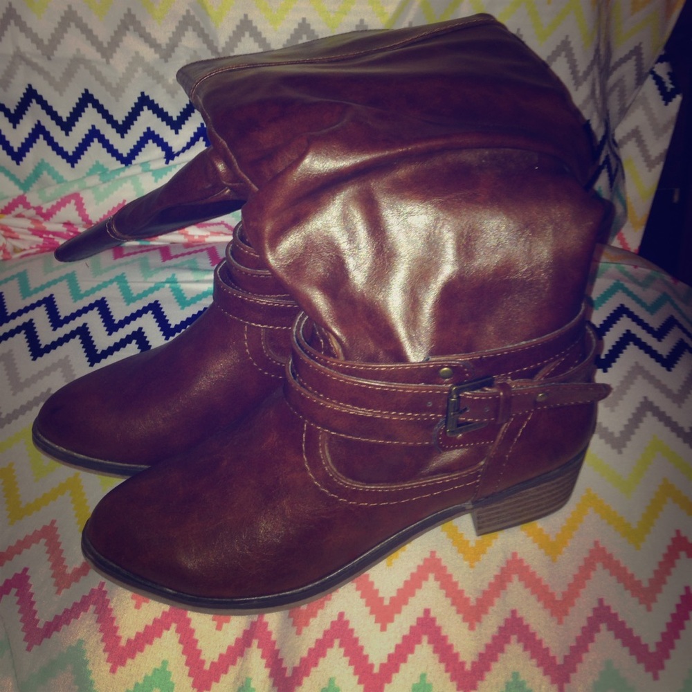 Dark Brown leather boots