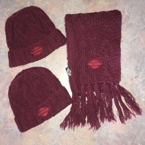 Harley-Davidson Hat & Scarf Set