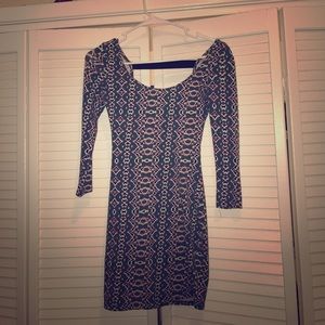 Printed Fitted Dress