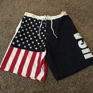 Men's USA swim trunks