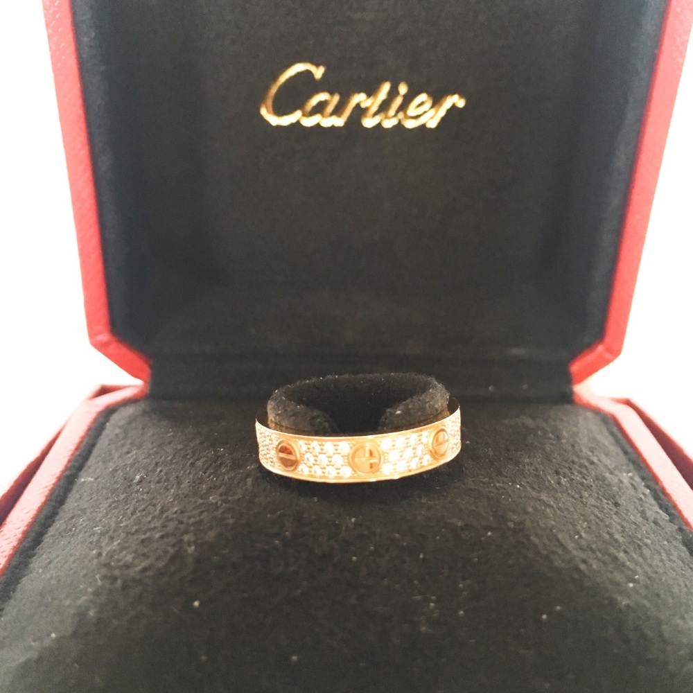 authentic Cartier LOVE dimond rounded band - Picture 3 of 4