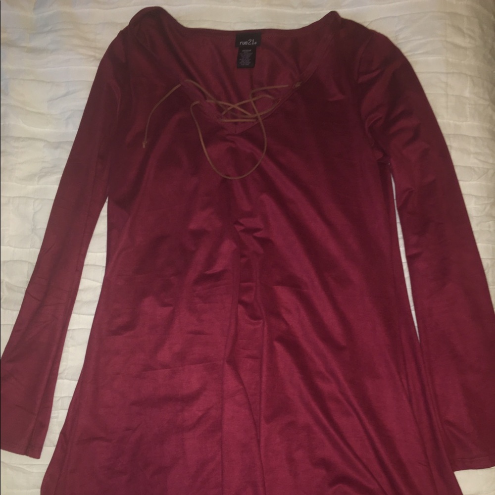 Lace up dress