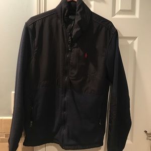 Polo zip up fleece jacket