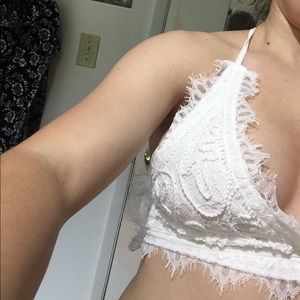 White bralette