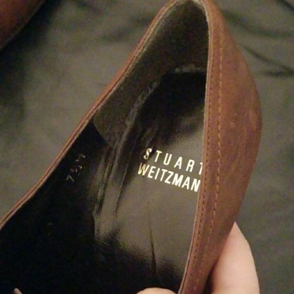 Walnut brown Stuart Weitzman "Ramble" heels - Picture 6 of 6