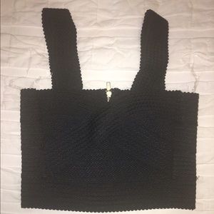 Black crop top
