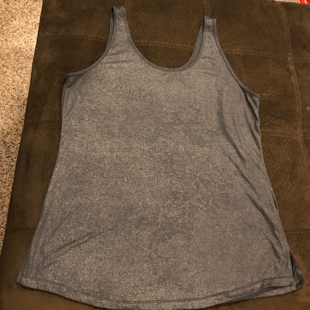 Sparkly Gray/Silver Tank Top