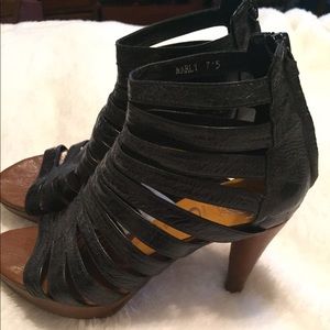 Jeffrey Campbell Black Cage Heels