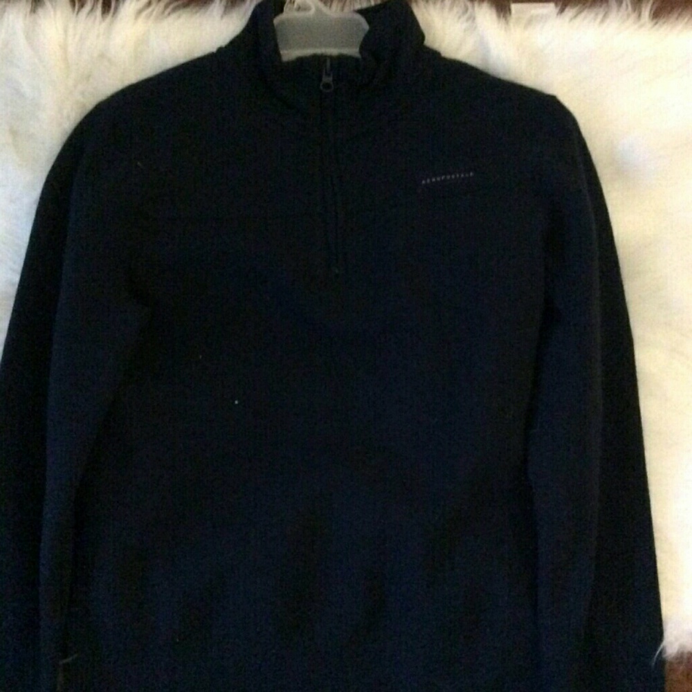 AEROPOSTALE HALF ZIP NAVY
