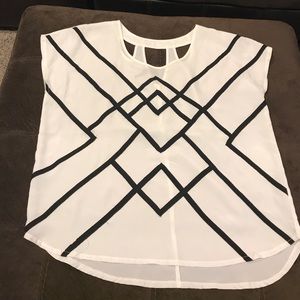 Black and White Dress Shirt