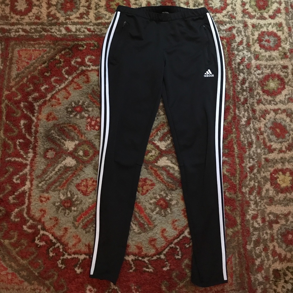 Adidas MEDIUM jogger pants with zipper @ bottom