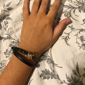 Michael Kors Leather Wrap Bracelet