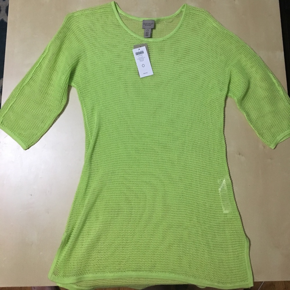 Lime Green Mesh Top