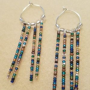 Peacock earrings