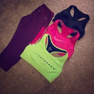 3 sport bras, Workout Leggings