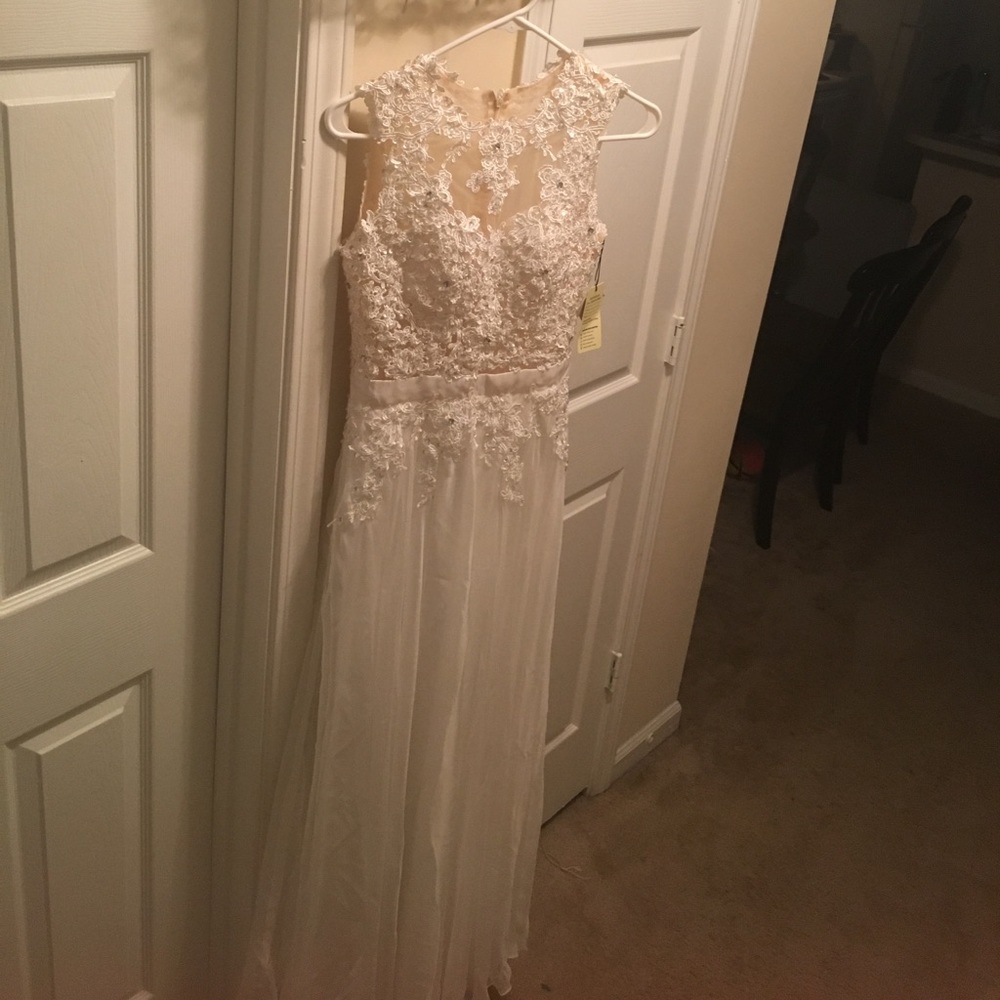 Elegant a line evening dress