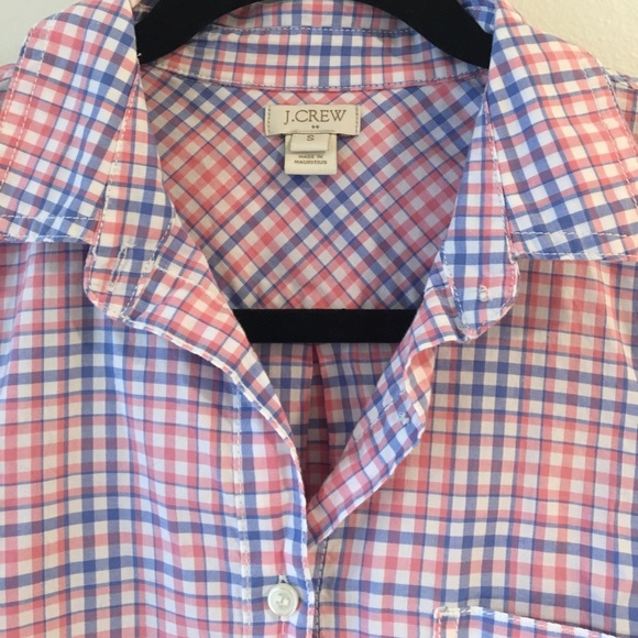 J. Crew Plaid Popover Shirt - Picture 3 of 3