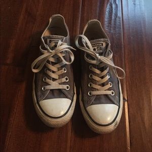 Grey converse low women's 7