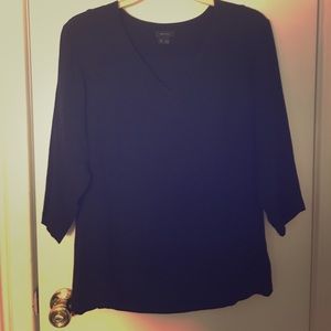 Theory silk v neck blouse