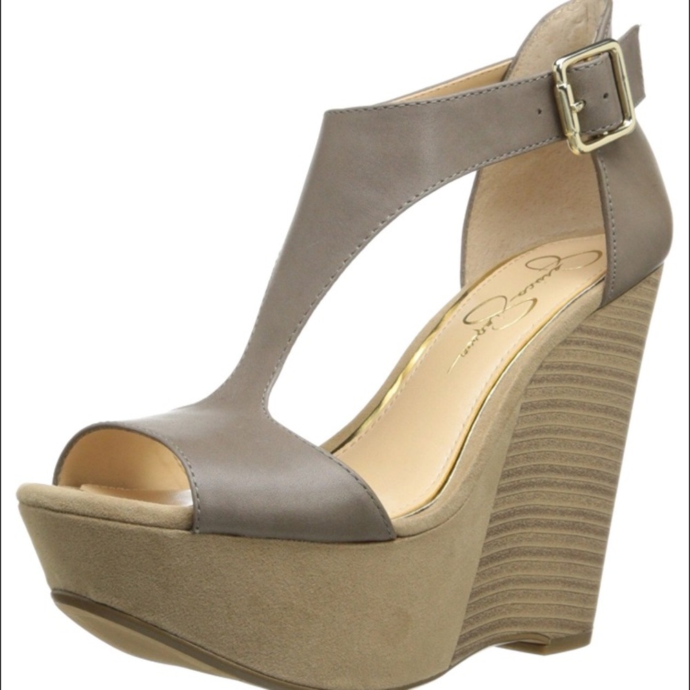 Jessica Simpson Women's Kalachee Wedge, Taupe