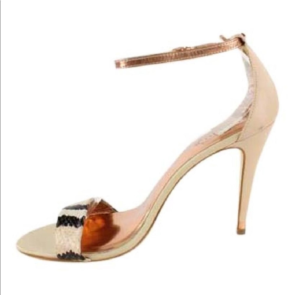 TED BAKER Snakeskin Strappy Sandals Sz 9.5