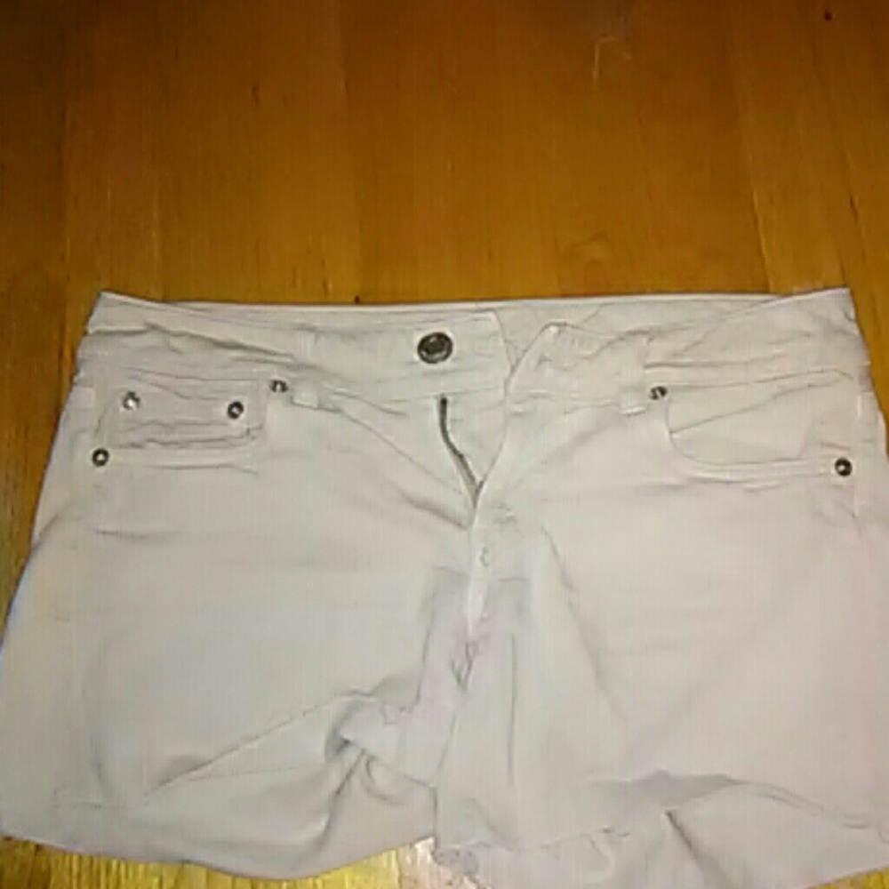 Tan Cuffed Shorts
