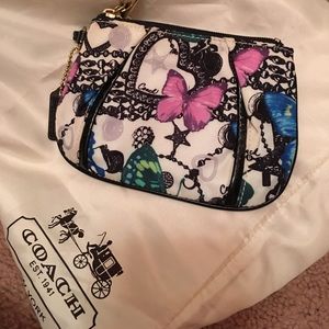COACH Butterfly Wristlet