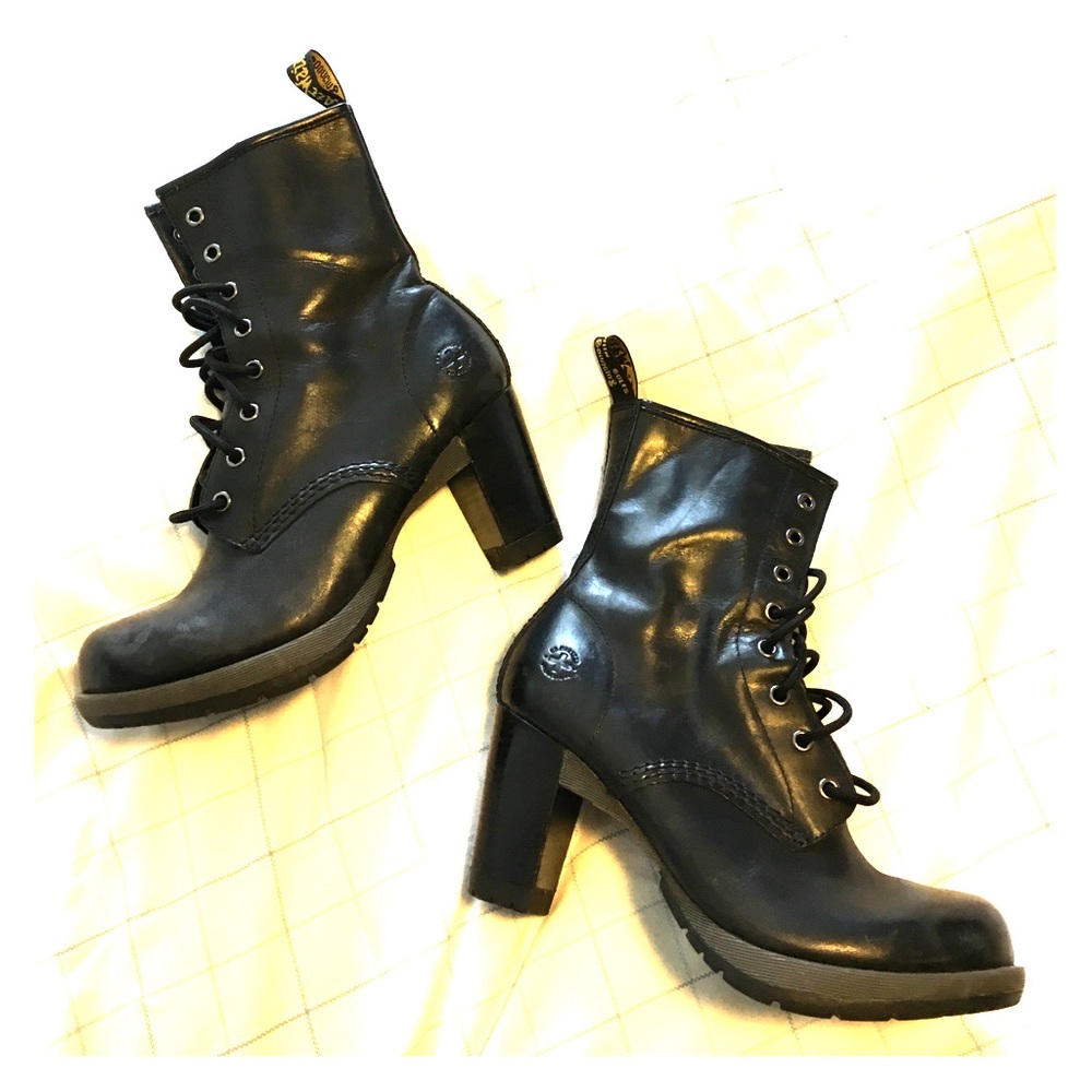 Dr. Martens Darcie airwair womens boots with heels