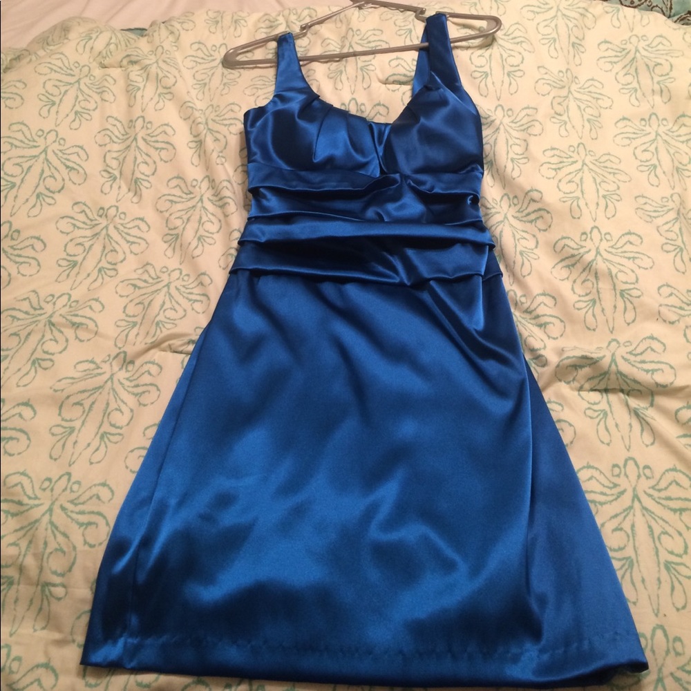 Blue Cocktail Dress. Size 7/8