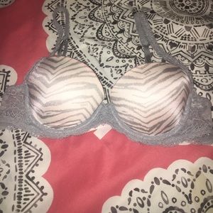 zebra pink bra