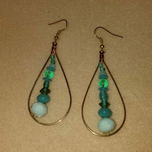 Handmade teardrop earrings