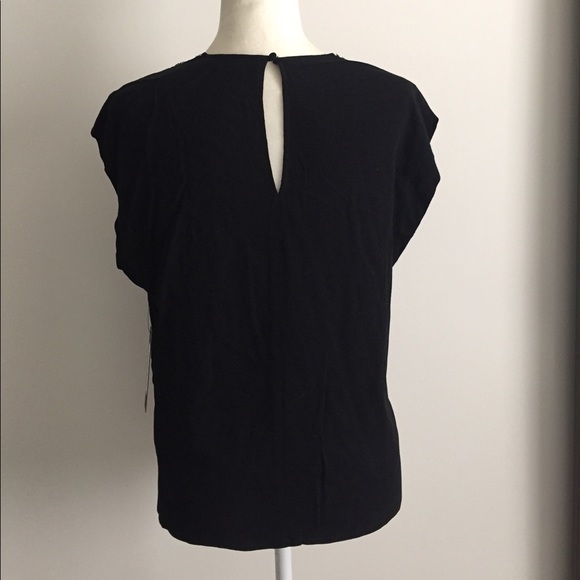 Hailee C. Black top with lace - Picture 3 of 4