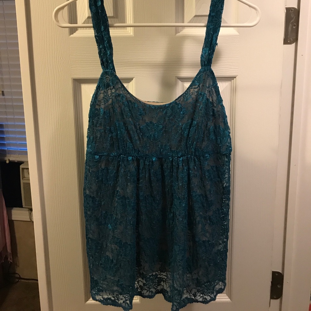 New York and Company Teal Tank