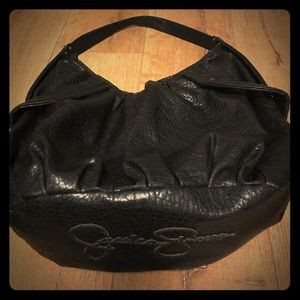 Black hobo tote purse