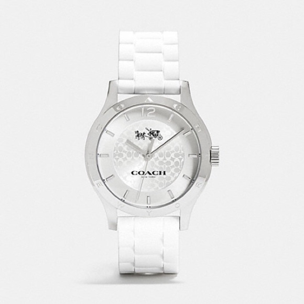 Marry Stainless Steel 40MM Rubber Strap Watch