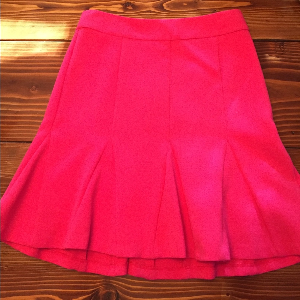 Banana republic pink fit and flare skirt