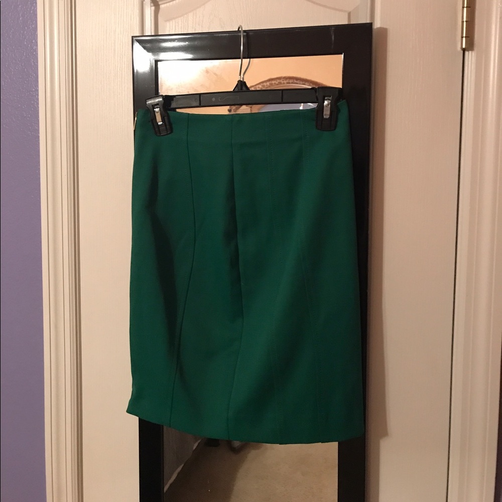 Green pencil skirt