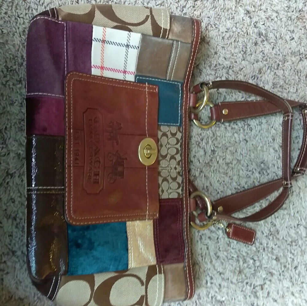 Coach patchwork purse