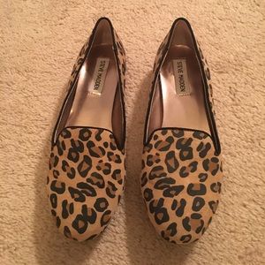 Brand new Steve Madden leopard print loafers