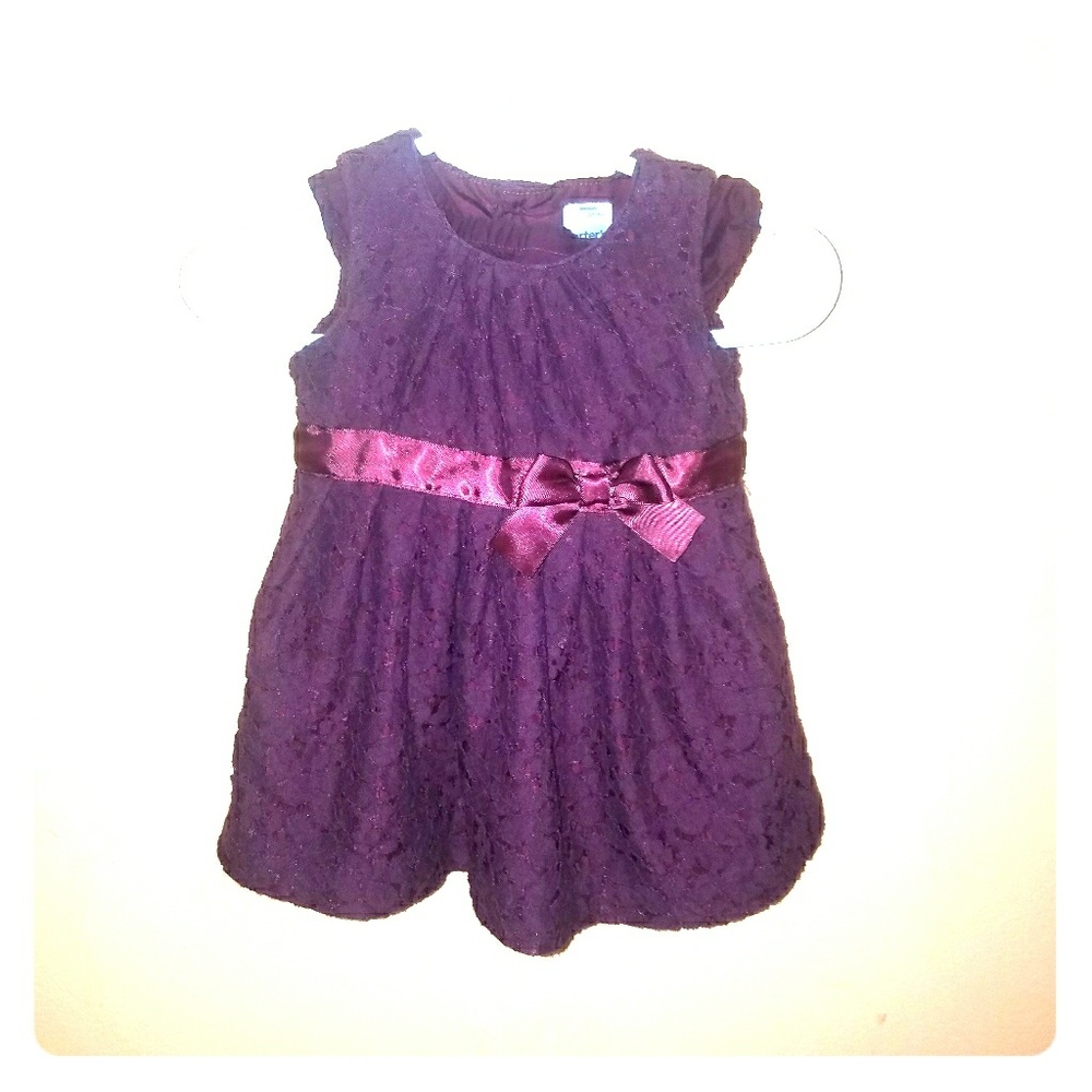 Burgundy Baby Dress