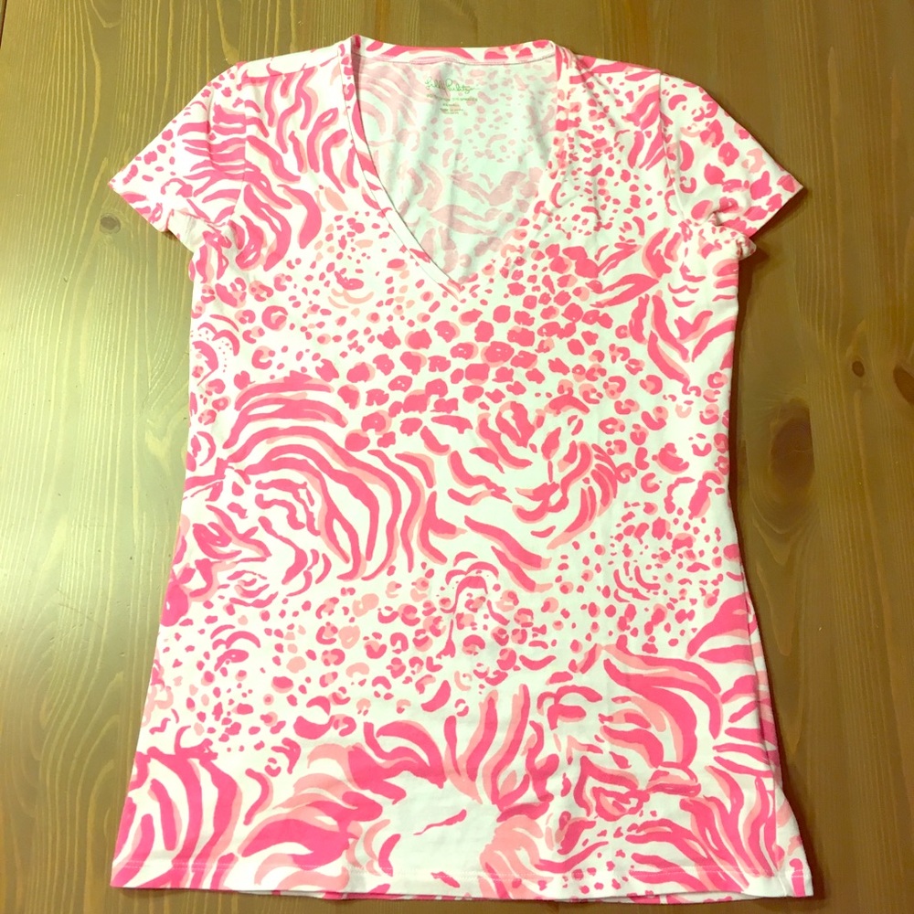 Lilly Pulitzer Michelle t-shirt in 'get spotted'