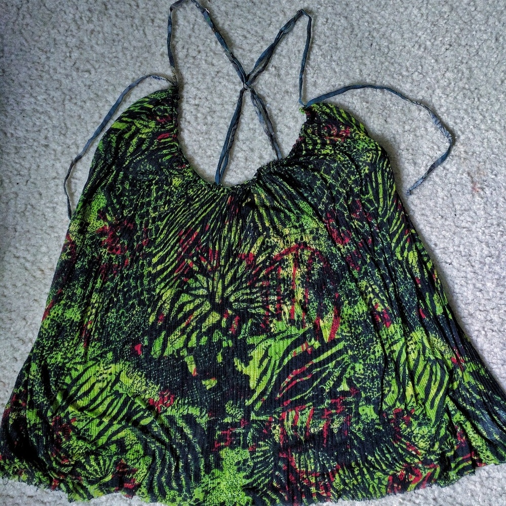 Tropical summer tank top