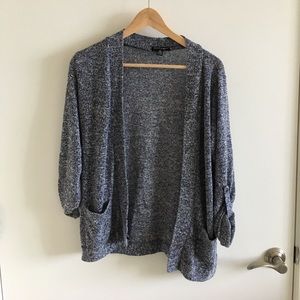 Marked blue cardigan