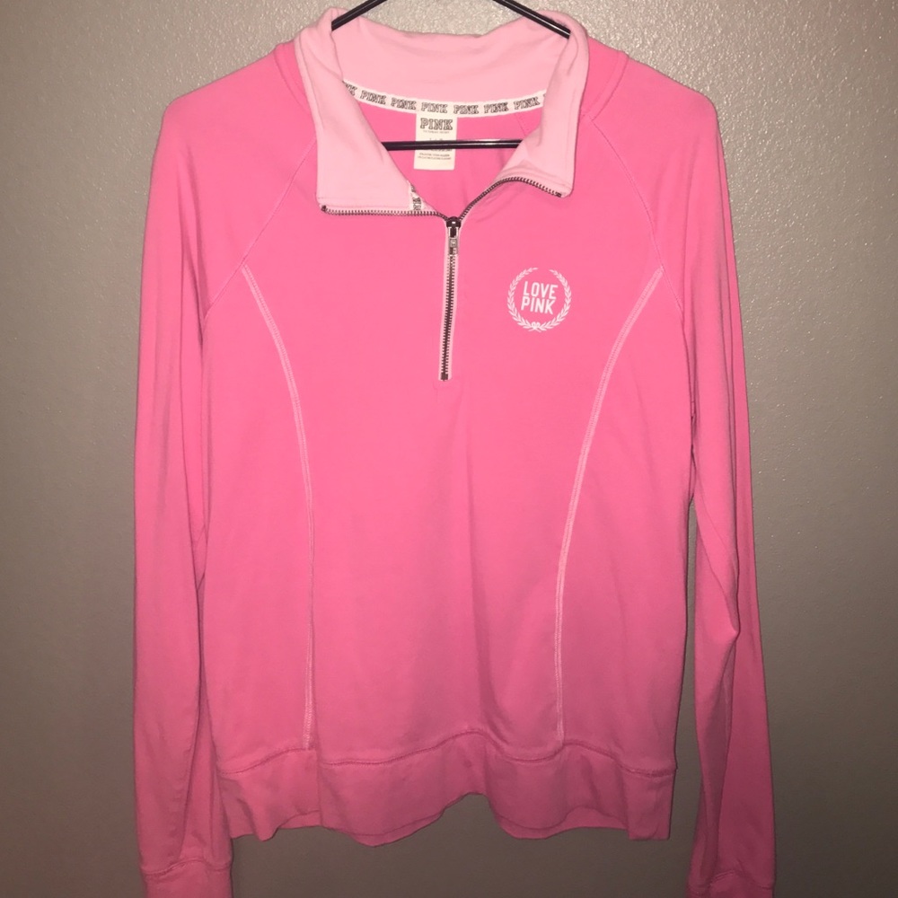 PINK half zip jacket!
