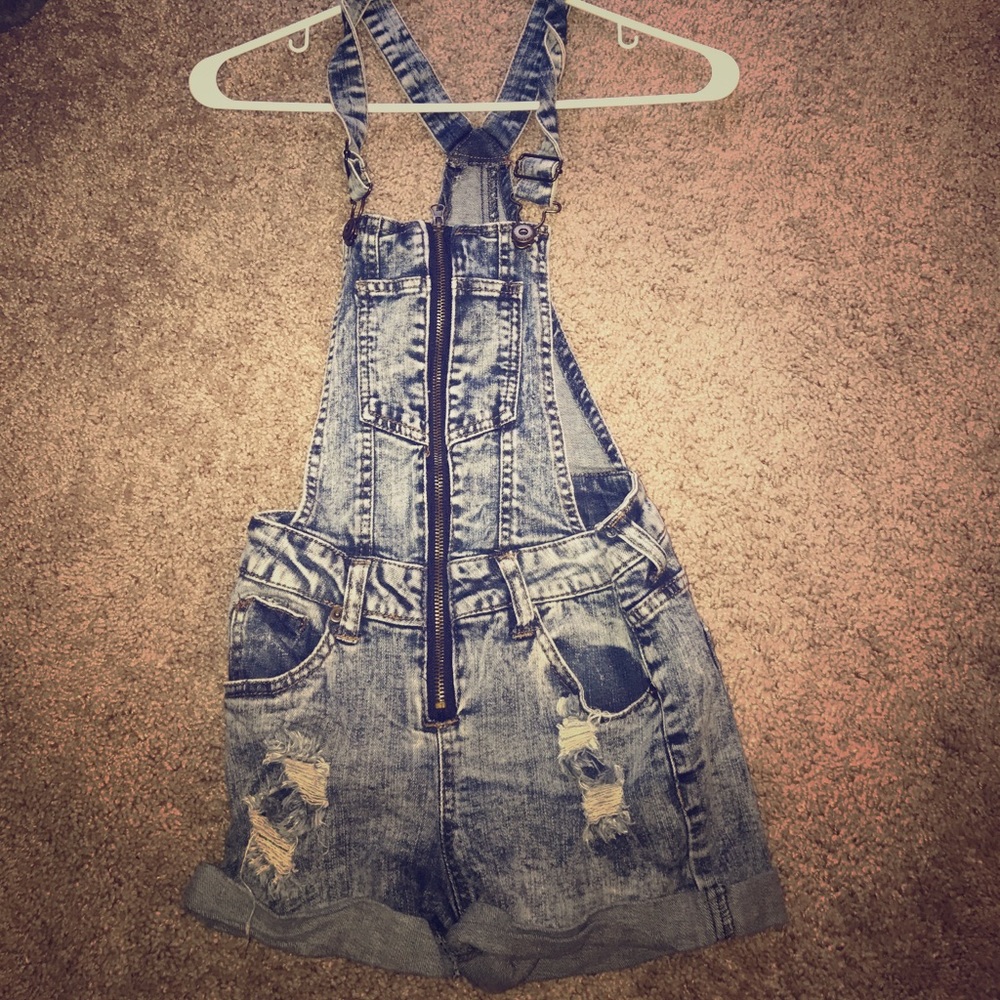 Distressed Overalls