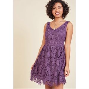 ModCloth Purple Lace Dress