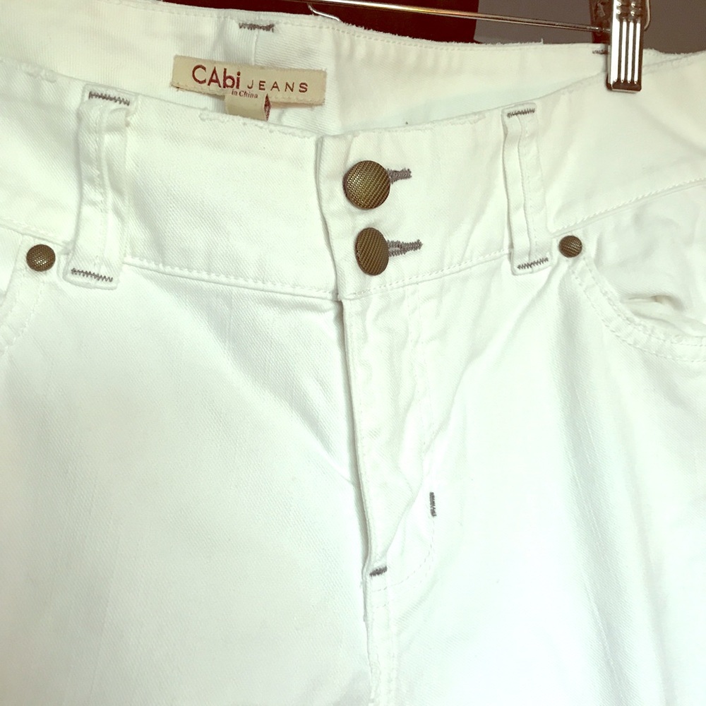 EUC white Cabi bootcut jeans size 10