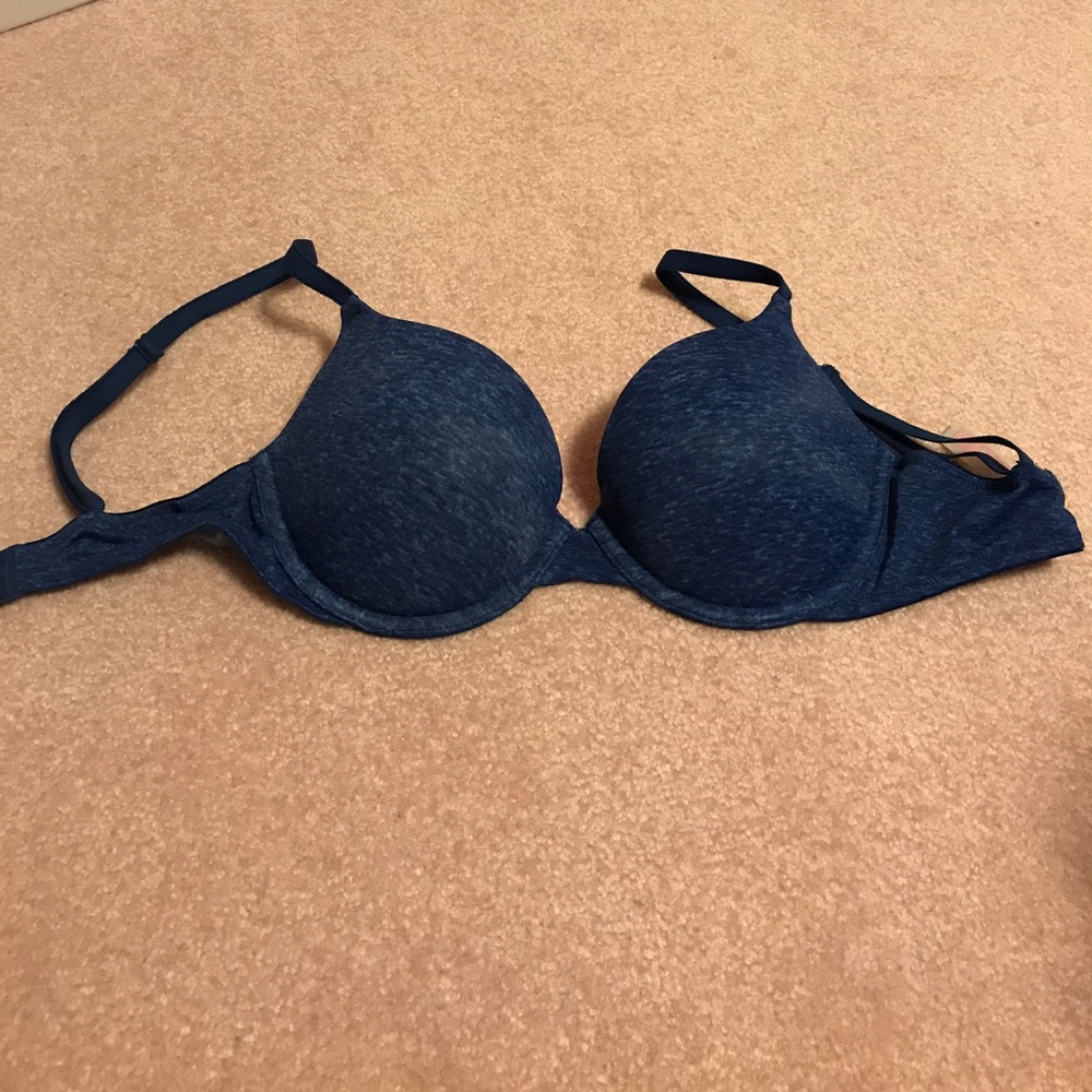 Blue push up bra from PINK